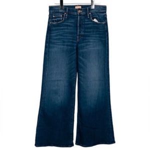Mother Mid-Rise Wide Legs Jeans